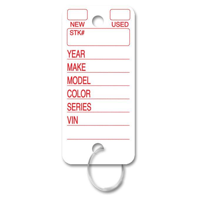 Poly Key Tags Sales Department Alabama Independent Auto Dealers Association Store White Poly Tag Key Tag