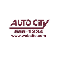 Load image into Gallery viewer, Custom Die-Cut Auto Decals Sales Department Alabama Independent Auto Dealers Association Store Burgundy
