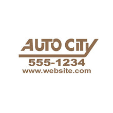 Load image into Gallery viewer, Custom Die-Cut Auto Decals Sales Department Alabama Independent Auto Dealers Association Store Satin Gold
