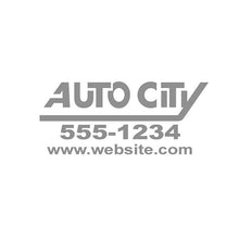 Load image into Gallery viewer, Custom Die-Cut Auto Decals Sales Department Alabama Independent Auto Dealers Association Store Silver
