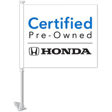 Load image into Gallery viewer, Clip-On Window Flags (Manufacturer Flags) Sales Department Alabama Independent Auto Dealers Association Store Certified Pre-Owned Honda
