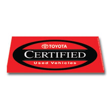 Load image into Gallery viewer, Windshield Banners Sales Department Alabama Independent Auto Dealers Association Store Toyota Certified Used Vehicles
