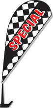 Load image into Gallery viewer, Clip-On Paddle Flags Sales Department Alabama Independent Auto Dealers Association Store Checkered - Special
