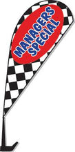 Load image into Gallery viewer, Clip-On Paddle Flags Sales Department Alabama Independent Auto Dealers Association Store Checkered - Managers Special
