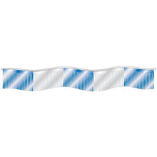 Load image into Gallery viewer, Streamers and Pennants Sales Department Alabama Independent Auto Dealers Association Store Metallic Streamers - Blue/Silver
