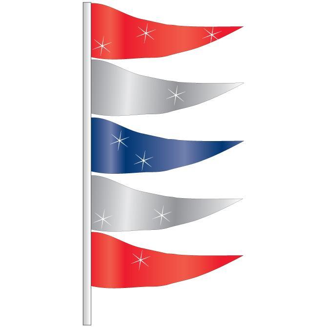 Antenna Flags - Metallic Triangle Flags Sales Department Alabama Independent Auto Dealers Association Store