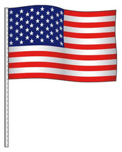 Load image into Gallery viewer, Antenna Flags - Supreme Cloth Sales Department Alabama Independent Auto Dealers Association Store Supreme Cloth - American Flag
