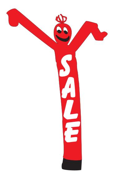 Air Dancers - Sale Sales Department Alabama Independent Auto Dealers Association Store Red