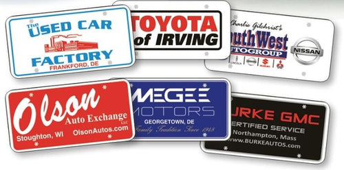 Custom Poly-Coated Cardboard License Plates Sales Department Alabama Independent Auto Dealers Association Store