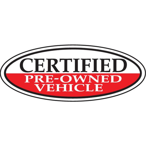 Certified Pre-Owned Window Stickers Sales Department Alabama Independent Auto Dealers Association Store Red