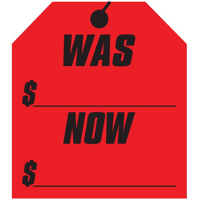 Was-Now Window Stickers Sales Department Alabama Independent Auto Dealers Association Store Red
