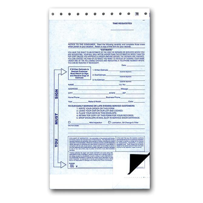 2-Part State Night Drop Envelopes (500 Per Box) Service Department Alabama Independent Auto Dealers Association Store