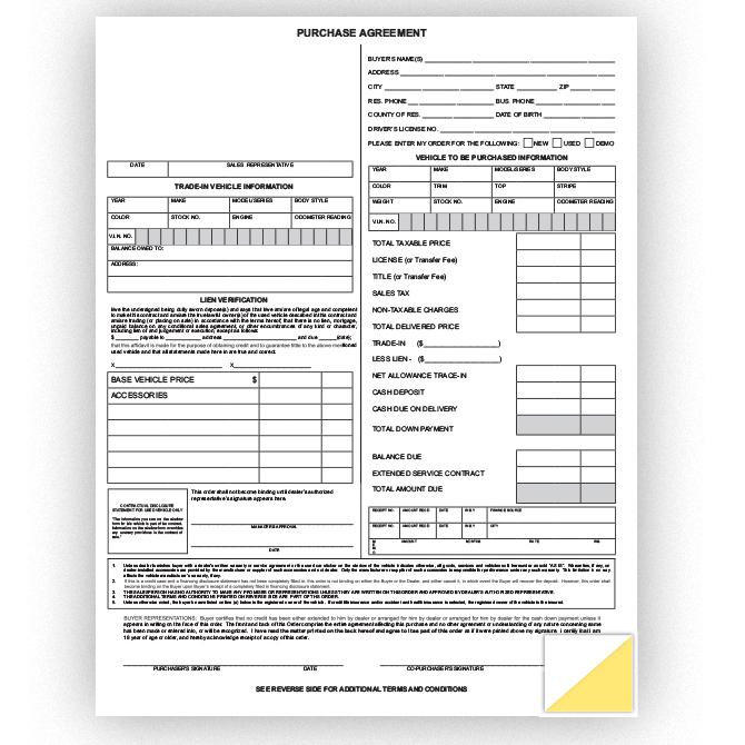 Purchase Agreement Office Forms Alabama Independent Auto Dealers Association Store