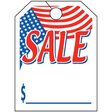 Load image into Gallery viewer, Jumbo Mirror Hang Tags Sales Department Alabama Independent Auto Dealers Association Store American Flag Sale White
