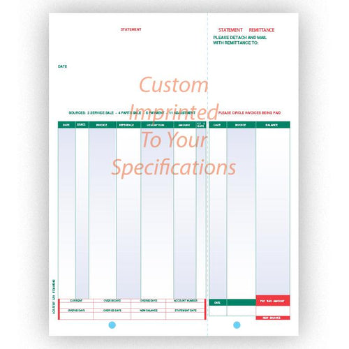 Imprinted Laser Statements Office Forms Alabama Independent Auto Dealers Association Store Open Items