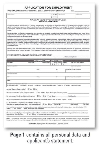 Application For Employment Office Forms Alabama Independent Auto Dealers Association Store