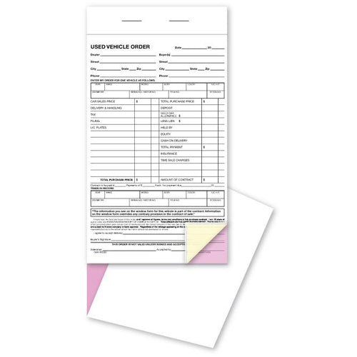 Used Vehicle Order Books Sales Department Alabama Independent Auto Dealers Association Store