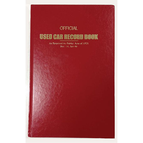Used Car Record Book (Police Book) Sales Department Alabama Independent Auto Dealers Association Store