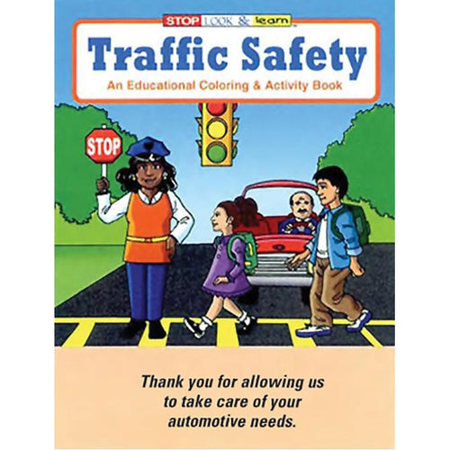 Coloring Book/Pad and Crayons Sales Department Alabama Independent Auto Dealers Association Store Traffic Safety Coloring Book